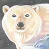 Seasonal card design - "Nanuq. The ever-wandering one"